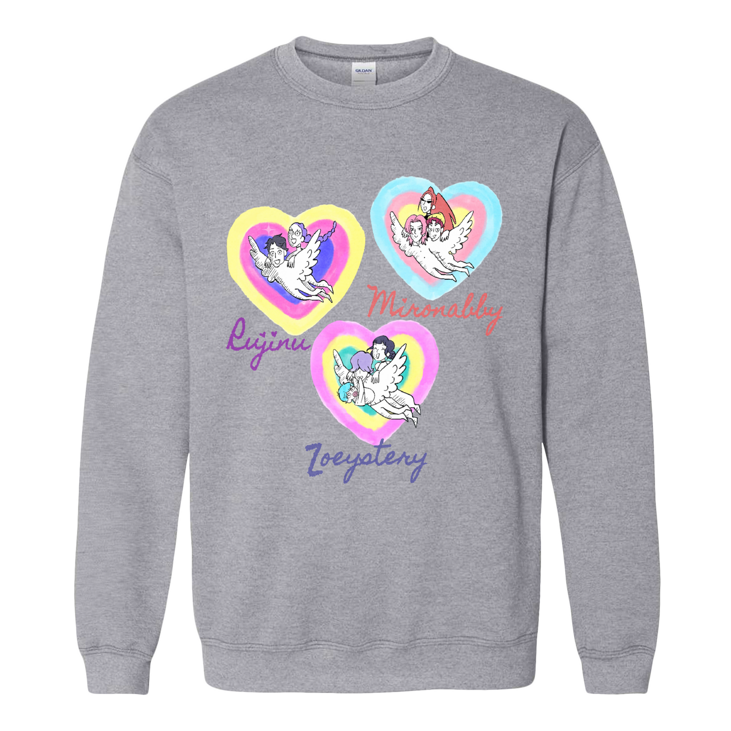 Kpop Demon Hunters Sweatshirt, Huntrix Saja Boys Sweatshirt, Rujinu Zoeystery Miromabby Sweatshirt