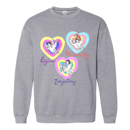 Kpop Demon Hunters Sweatshirt, Huntrix Saja Boys Sweatshirt, Rujinu Zoeystery Miromabby Sweatshirt