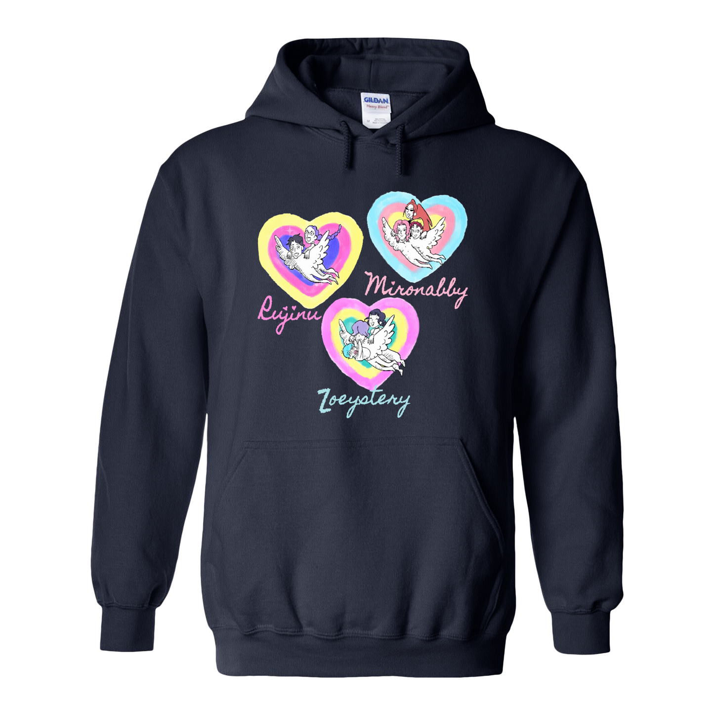 Kpop Demon Hunters Hoodie, Huntrix Saja Boys Hoodie, Rujinu Zoeystery Miromabby Hoodie