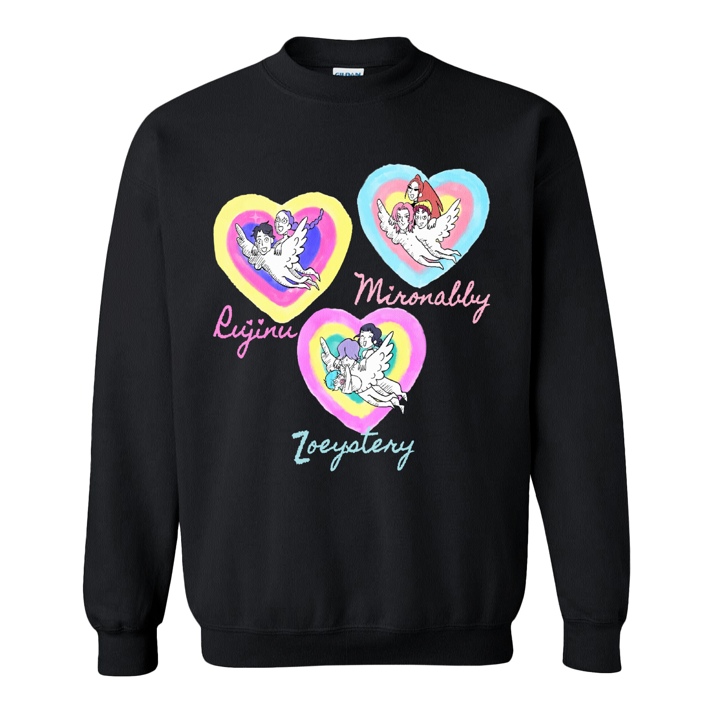 Kpop Demon Hunters Sweatshirt, Huntrix Saja Boys Sweatshirt, Rujinu Zoeystery Miromabby Sweatshirt