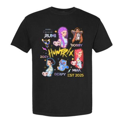 Demon Hunters Comfort Color T-Shirt, Kpop Huntrix, Kpop Tee, Saja Boys Shirt, Saja Girls Fan Poster
