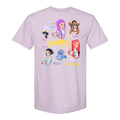 Demon Hunters Comfort Color T-Shirt, Kpop Huntrix, Kpop Tee, Saja Boys Shirt, Saja Girls Fan Poster