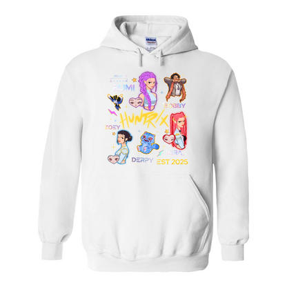 Demon Hunters Hoodie, Kpop Huntrix, Kpop Hoodie, Saja Boys Hoodie, Saja Girls Fan Poster