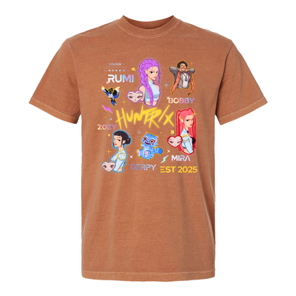 Demon Hunters Comfort Color T-Shirt, Kpop Huntrix, Kpop Tee, Saja Boys Shirt, Saja Girls Fan Poster