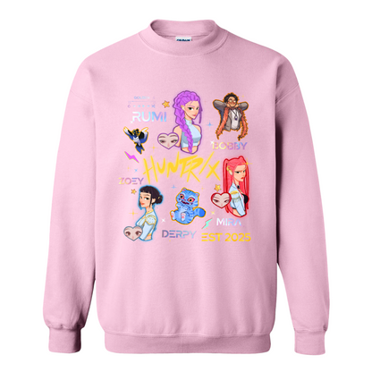 Demon Hunters Sweatshirt, Kpop Huntrix, Kpop Sweatshirt, Saja Boys Sweatshirt, Saja Girls Fan Poster