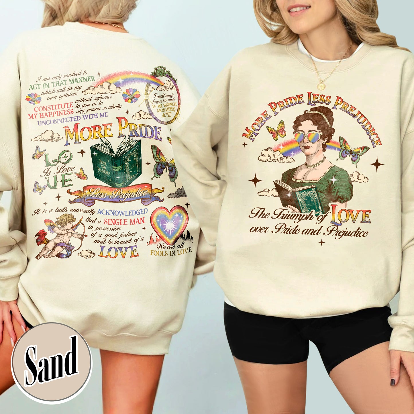 LGBTQ Sweatshirt,More Pride Less Prejudice Sweatshirt, Pride and Prejudice Sweatshirt,Pride Month Sweatshirt