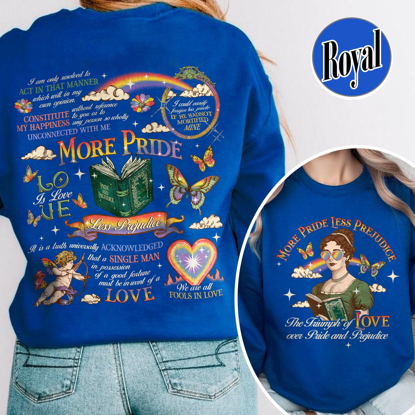 LGBTQ Sweatshirt,More Pride Less Prejudice Sweatshirt, Pride and Prejudice Sweatshirt,Pride Month Sweatshirt