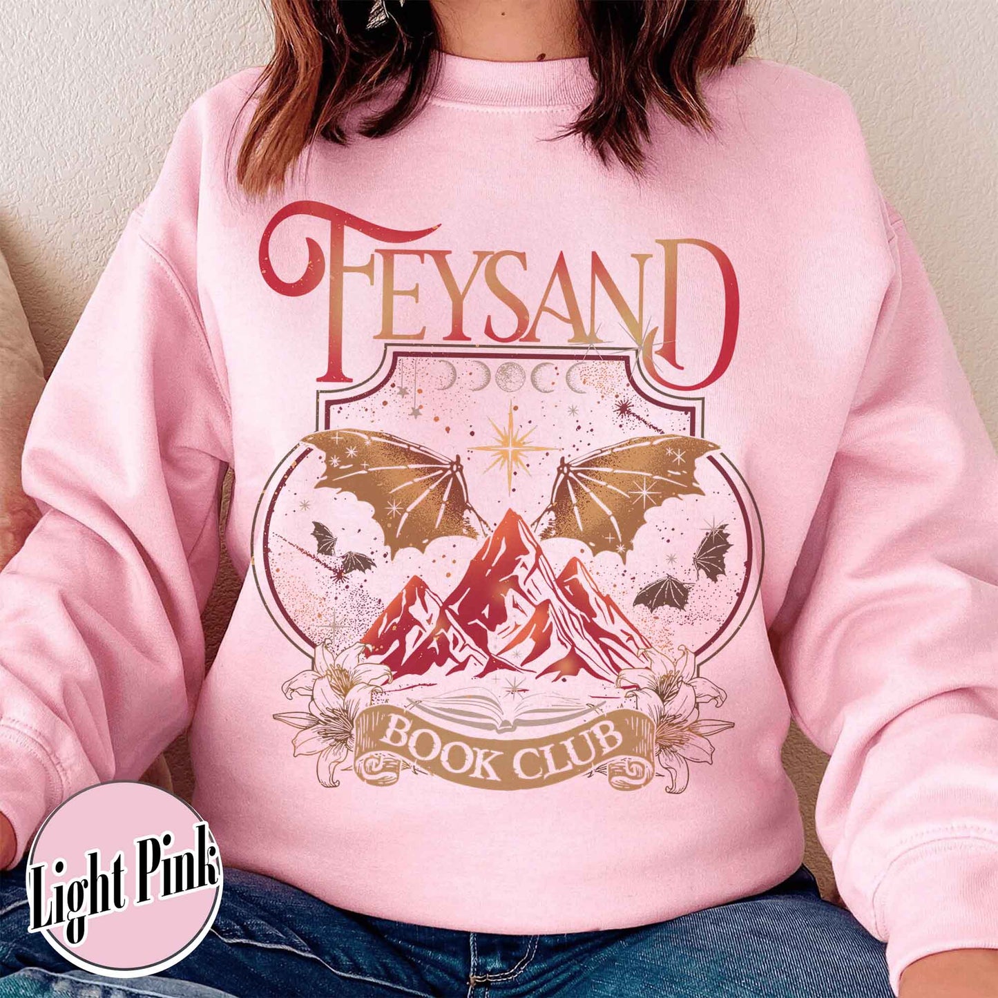 Rhys And Feyre Acotar Book Club Sweatshirt, Sjm, Velaris City Of Starlight Acotar Sweatshirt, The Night Court Sweatshirt, Court Of Dreams, Bookish Sweatshirt