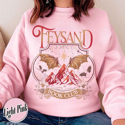 Rhys And Feyre Acotar Book Club Sweatshirt, Sjm, Velaris City Of Starlight Acotar Sweatshirt, The Night Court Sweatshirt, Court Of Dreams, Bookish Sweatshirt