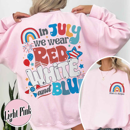 Firecracker Sweatshirt For 4th Of July, Stars And Stripes Sweatshirt, Red White And Blue, Cute 4th Of July, Usa Sweatshirt, Patriotic Sweatshirt