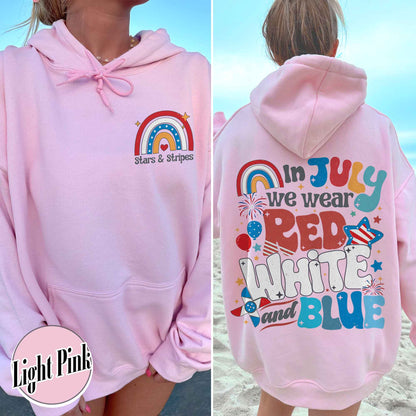 Firecracker Hoodie For 4th Of July, Stars And Stripes Hoodie, Red White And Blue, Cute 4th Of July, Usa Hoodie, Patriotic Hoodie