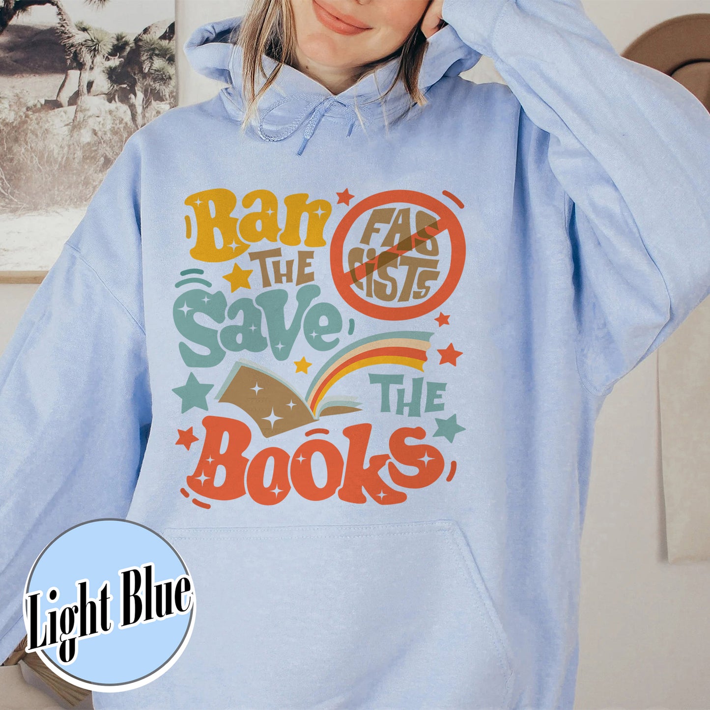 Librarian Comfort Colors Shirt,Ban The Fascists Save The Books Shirt,Reading Teacher