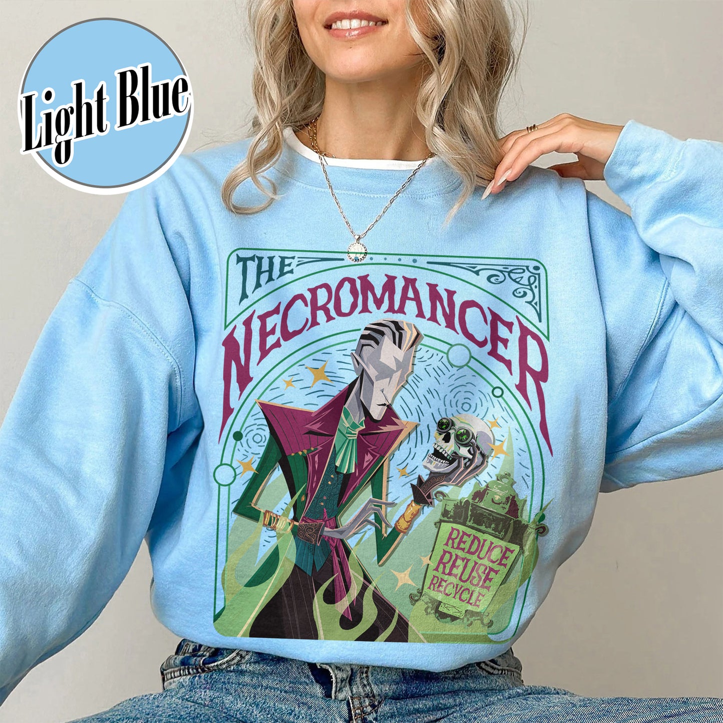 Game Lover Sweatshirt,The Necromancer Sweatshirt,Dragon Game Lover,Video Gaming Merch,Women's Video Game Gift,Gamer Sweatshirt,Fantasy Sweatshirt,Gaming Apparel