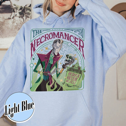 Game Lover Hoodie,The Necromancer Hoodie,Dragon Game Lover,Video Gaming Merch,Women's Video Game Gift,Gamer Hoodie,Fantasy Hoodie,Gaming Apparel