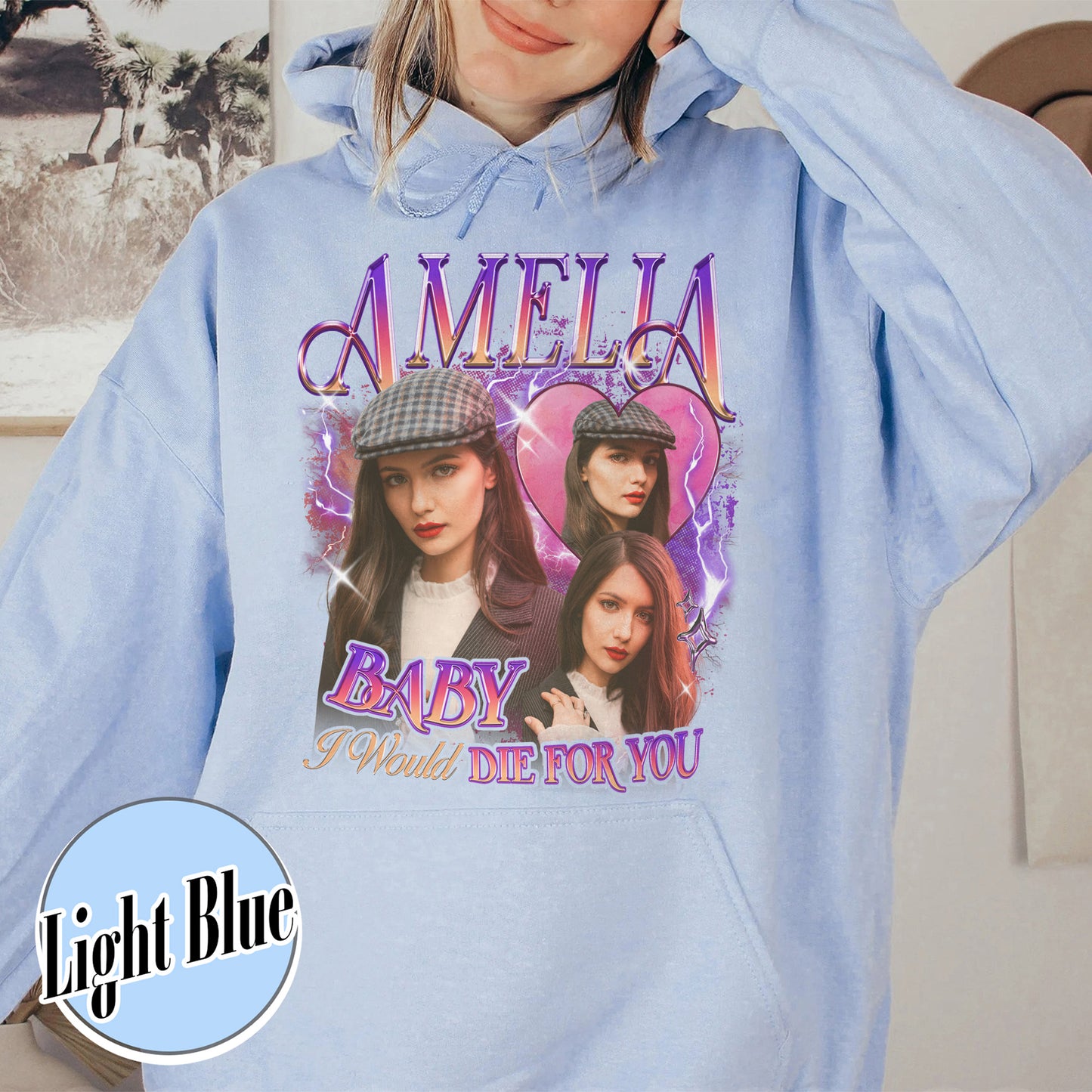Custom Girlfriend Photo Hoodie, Make Your Own Hoodie Picture, Hoodie With Girlfriend Face