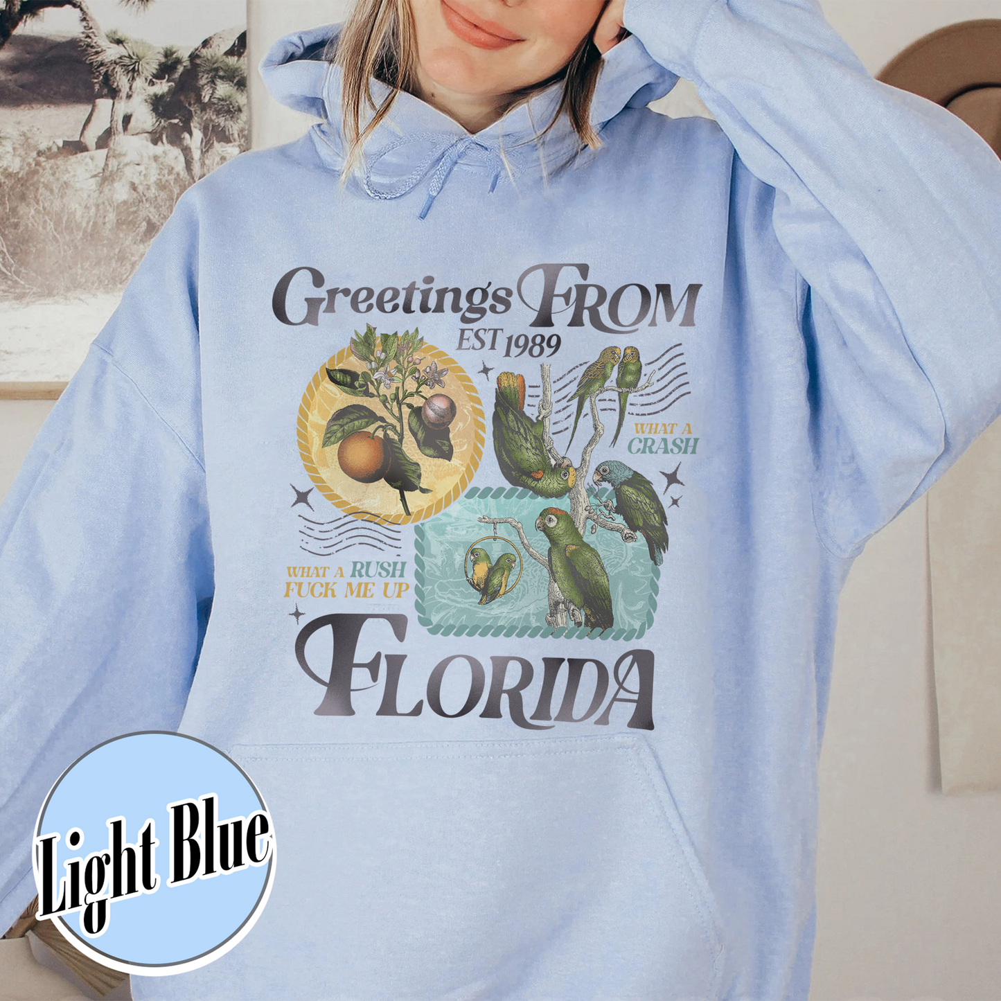 Florida!!! Hoodie, Palm Beach Hoodie, Girls Trip Hoodie, Trendy Summer, Ttpd Hoodie, Tropical Aesthetic Swiftie Gift, Summer Vibes