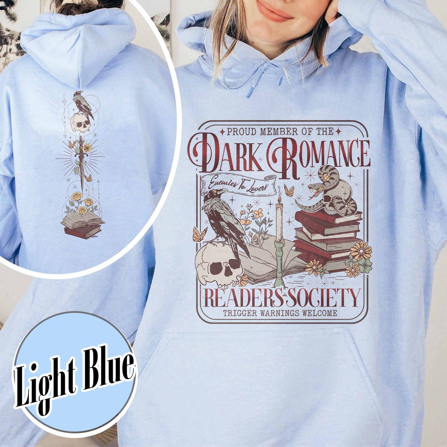 Dark Romance Book Club Hoodie, Good Girls Read Dark Romance Hoodie, Dark Romance Social Club, Dark Romance Era, Dark Romance Gift, Book Lover