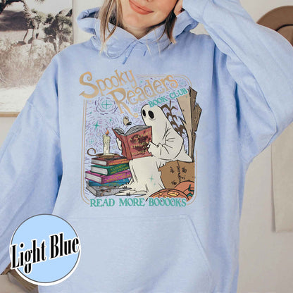 Bookish Hoodie, Acotar Ghost Hoodie, Book loverHalloween Hoodie, Spooky Ghost Skeleton Hoodie