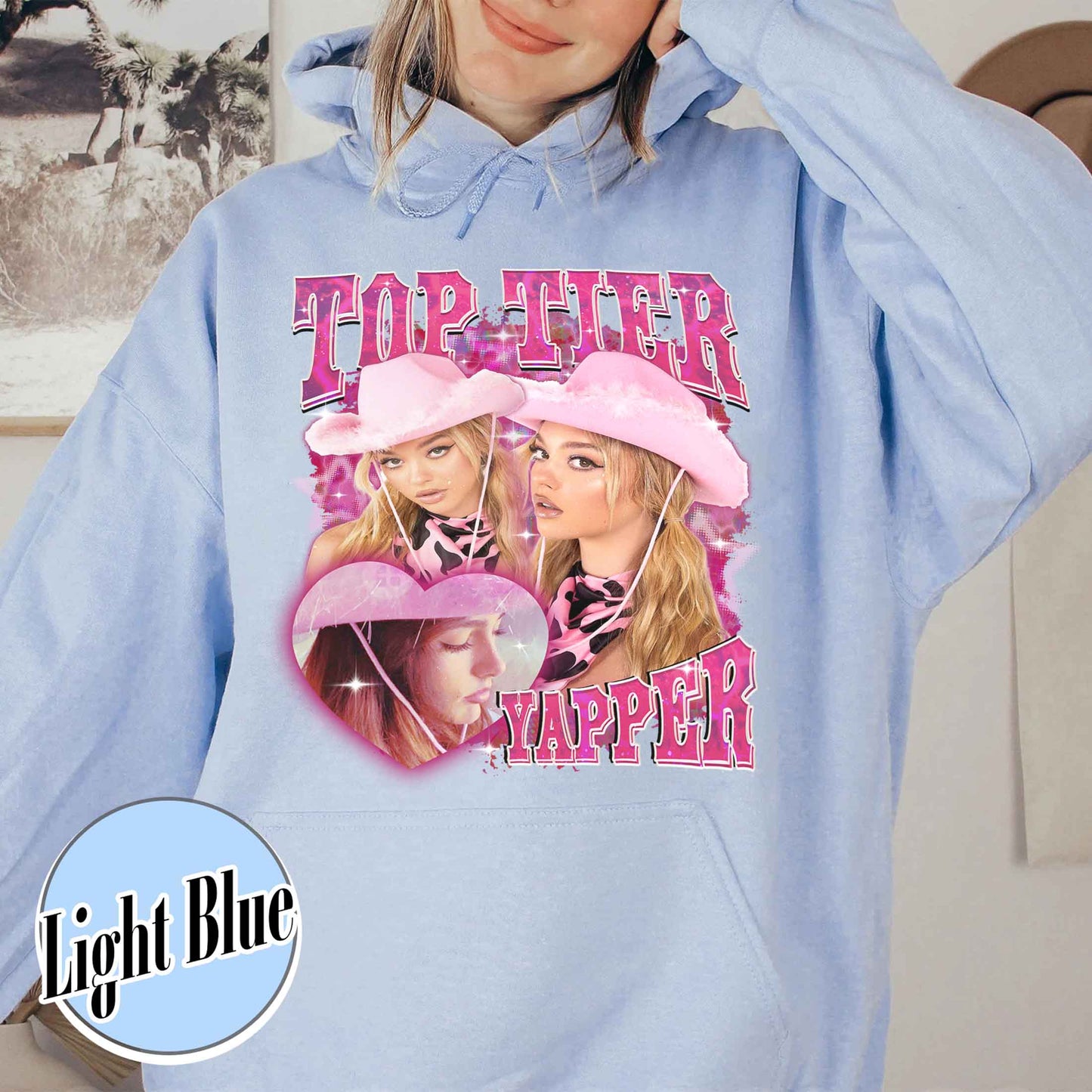 Custom Bootleg Hoodie, Top Tier Yapper Custom Hoodie, Custom Vintage Retro Hoodie