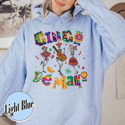 Cinco De Mayo Hoodie, Skeleton Dabbing, Skeleton Cinco De Mayo,Taco Hoodie, Lets Fiesta Hoodie,Mexican Fiesta,