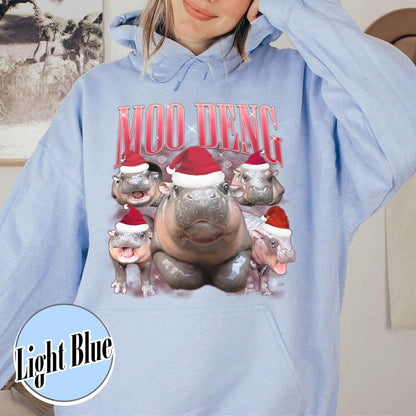 Moo Deng Meme Hoodie, Baby Hippo Hoodie, Zoo Baby Hippo Hoodie, I Love Moo Deng Hoodie, Moo Deng Fan Club Hoodie, Hippo Lover Hoodie, Moo Deng I Love You