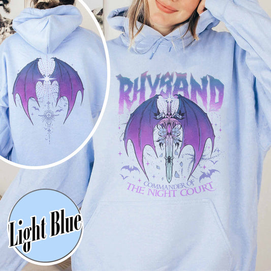Rhysand Hoodie, Velaris City Of Starlight Acotar Hoodie, The Night Court Hoodie, Court Of Dreams, Rhysand, Booklover Hoodie, Acotar Hoodie Rhysand