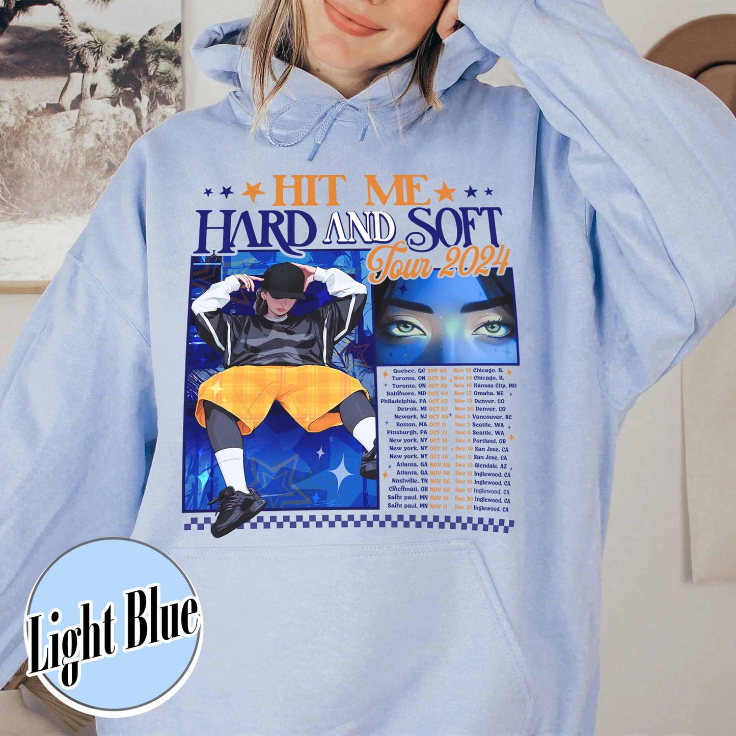 Music Tour Hoodie, Hit Me Hard and Soft Hoodie, BOAF Hoodie, Gift for Her, Women Hoodie