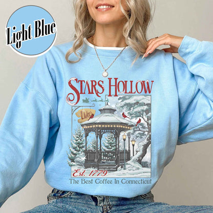 Stars Hollow Christmas Festival Sweatshirt, Stars Hollows Sweatshirt, Christmas Gift, Connecticut Sweatshirt, Retro Style Sweatshirt, Stars Hollow 1779 Connecticut