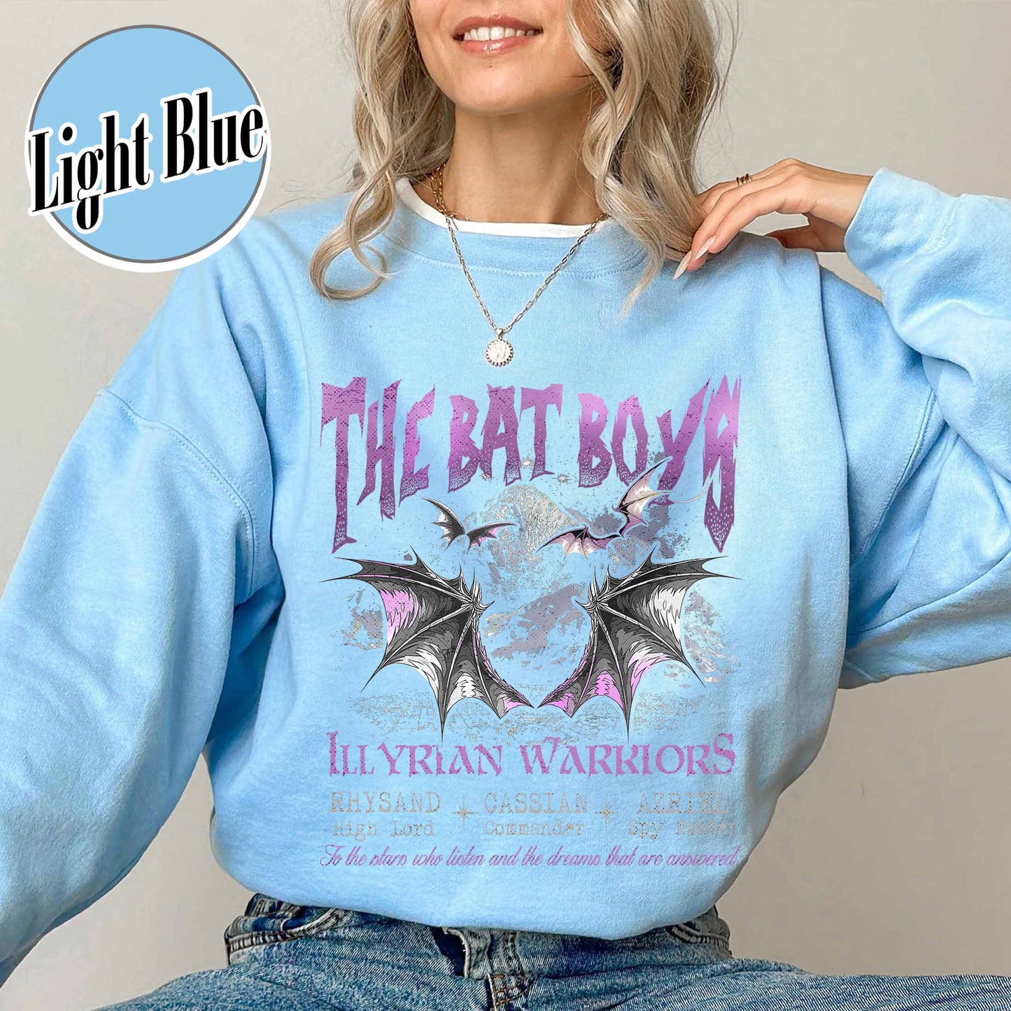 Velaris City of Starlight Acotar Sweatshirt, the Night Court Sweatshirt, the Bat Boys Sweatshirt, ACOTAR Sweatshirt, Acotar Sweatshirt Bat Boys, to the Stars Sweatshirt