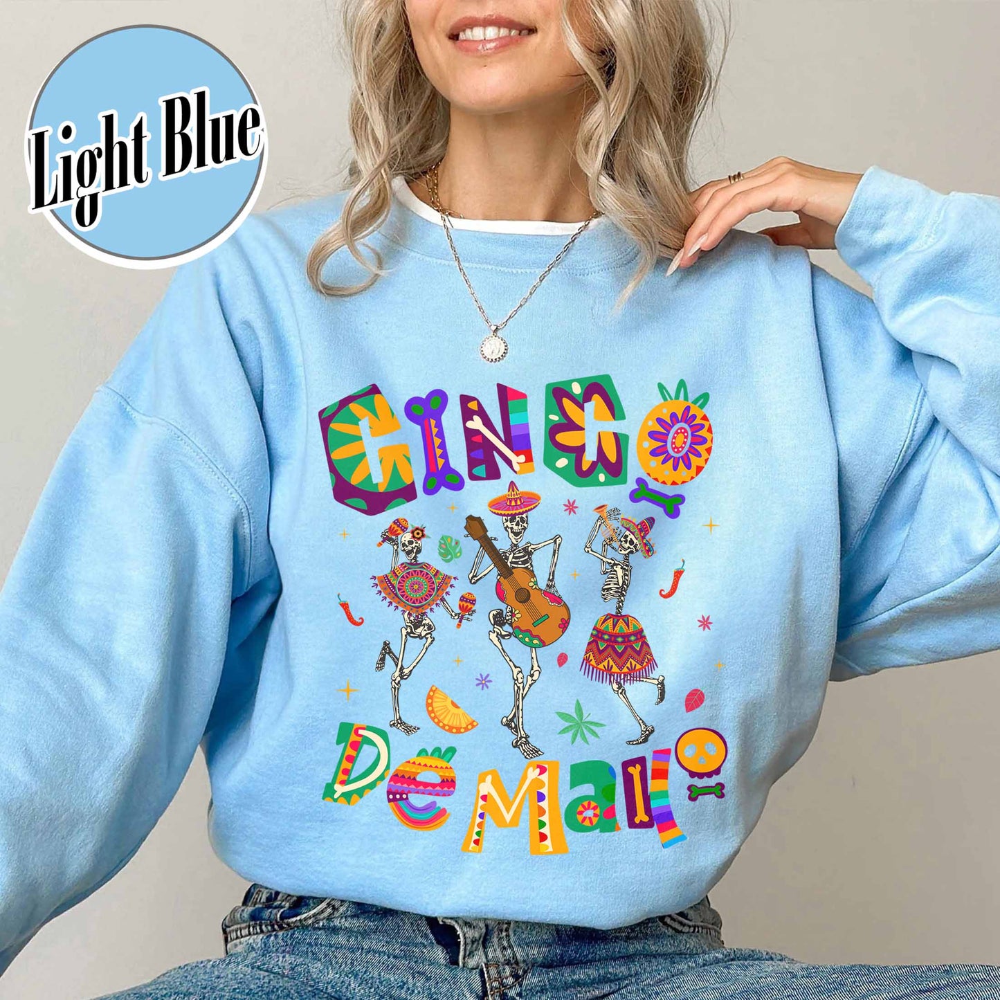 Cinco De Mayo Sweatshirt, Skeleton Dabbing, Skeleton Cinco De Mayo,Taco Sweatshirt, Lets Fiesta Sweatshirt,Mexican Fiesta,