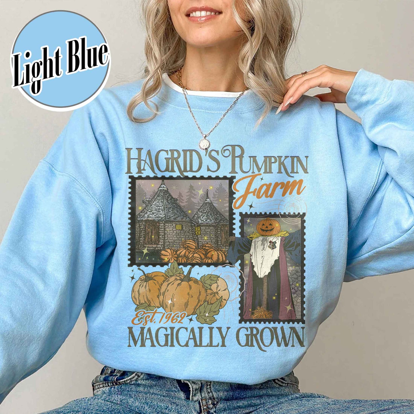 Halloween Comfort Color Sweatshirt, Hagrids Pumpkin Patch Sweatsshirt, Harry Potter Sweatshirt