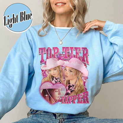 Custom Bootleg Sweatshirt, Top Tier Yapper Custom Sweatshirt, Custom Vintage Retro Sweatshirt