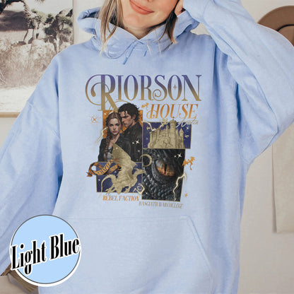 Bookish Hoodie, Xaden Riorson House Hoodie, Fourth Wing Hoodie, Iron Flame Hoodie, Rebecca Yarros Merch