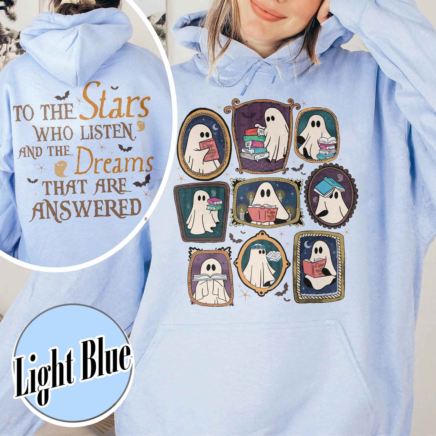 Bookish Hoodie, Throne of Glass Hoodie, SJM ACOTAR Hoodie, Book Ghosts Hoodie, Sjm Halloween Hoodie