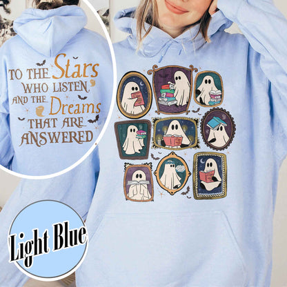 Bookish Hoodie, Throne of Glass Hoodie, SJM ACOTAR Hoodie, Book Ghosts Hoodie, Sjm Halloween Hoodie