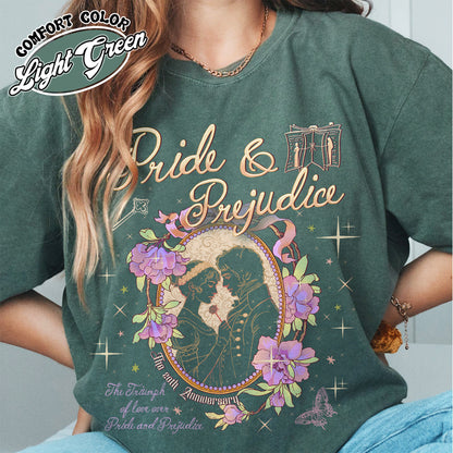 Bookish Comfort Color Shirt, Pride and Prejudice 20th Anniversary Shirt for Fan, Pemberley Shirt