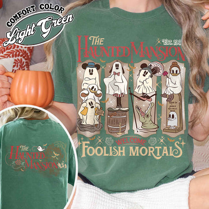 Haunted Mansion Shirt, Halloween Shirt, Haunted Mansion Halloween Tshirt, Not So Scary Halloween Party 2024 Shirt, Girls Trip Halloween T Shirt