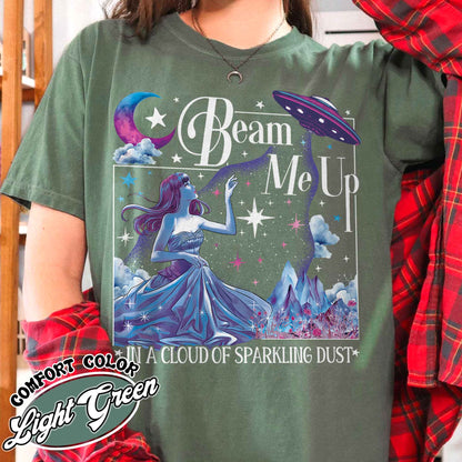 Beam Me Up Shirt, in a Cloud of Sparkling Dust Shirt, Ufo Shirt, ttpd Merch, Alien Shirt, ttpd shirt, Music Fan,Music lover,Music lyrics Shirt