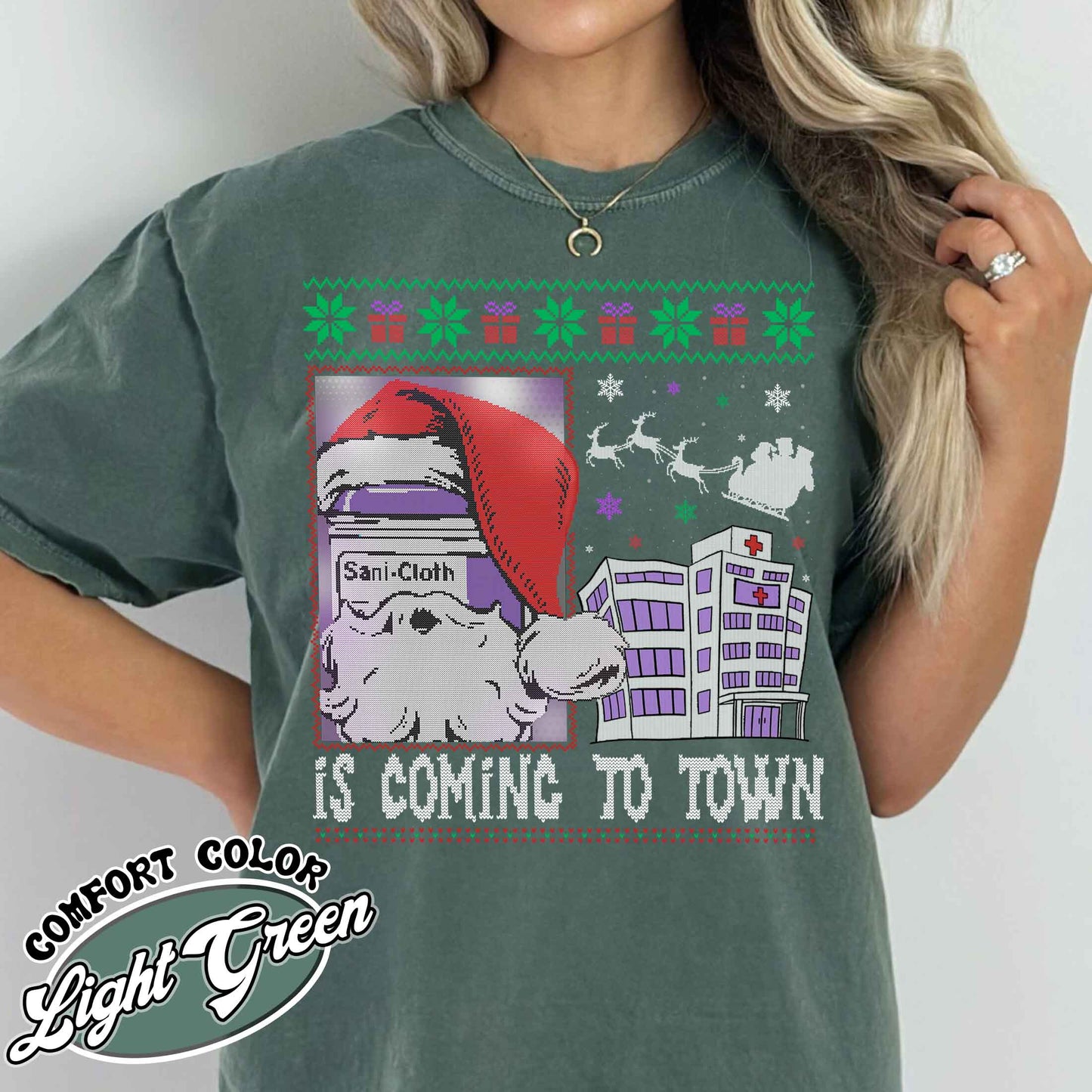 Nurse Christmas Shirt, Funny Nurse Christmas Shirt, Medical Assistant Shirt, Is Coming to Town, CMA Shirt, CMA Gifts, Medical Assistant Gift