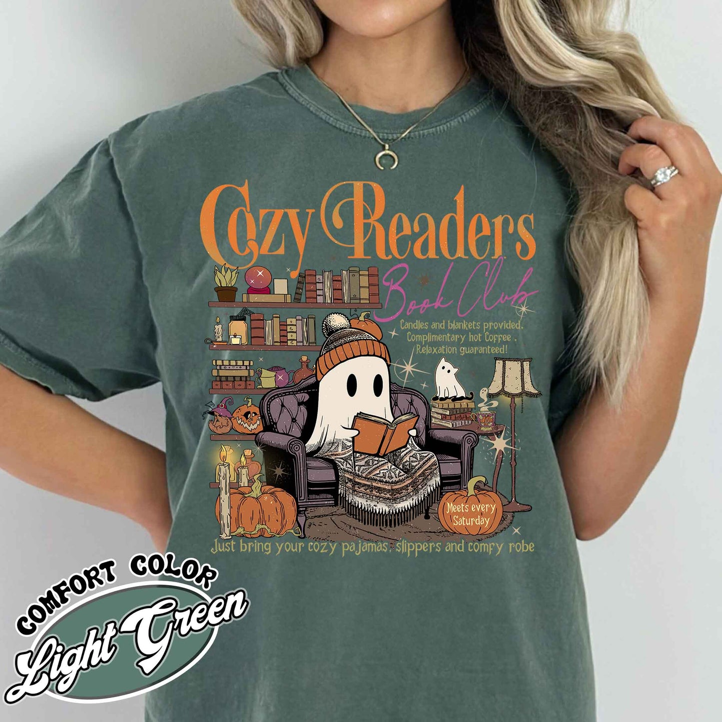 Cozy Girl Book Club Shirt, Drink Coffee Read Books Shirt, Coffee and Book Lover, Cozy Readers Club Shirt, Fall Book Club, Cozy Readers Shirt