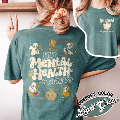 Mental Health Halloween Shirt, Don’t Ghost Your Feelings, Therapist School Counselor Halloween Shirt, Halloween School Psychologist Shirt