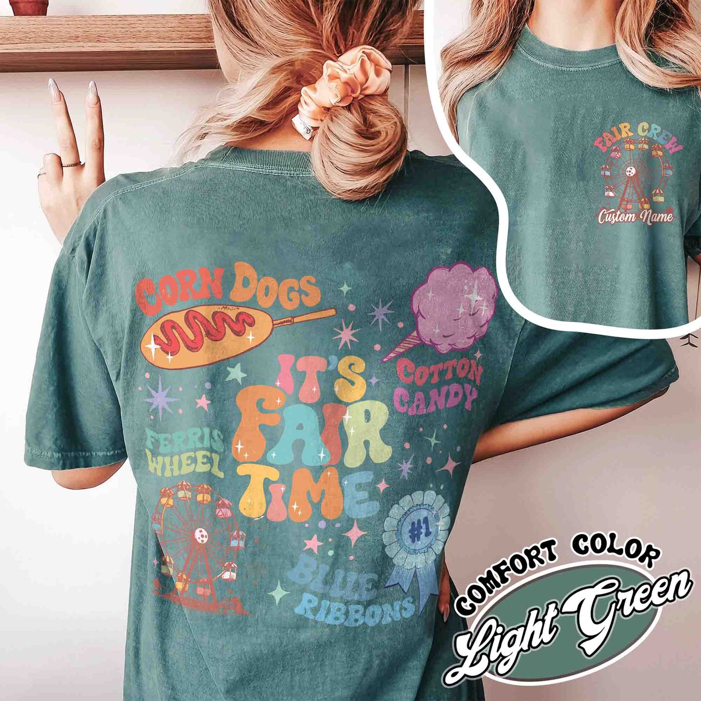 It’s Fair Time Shirt, Carnival T-Shirt, Cotton Candy Corn Dogs Wheel Blue Ribbon Shirt, County Fair Carnival, Fair Crew Shirt, State Fair Shirt