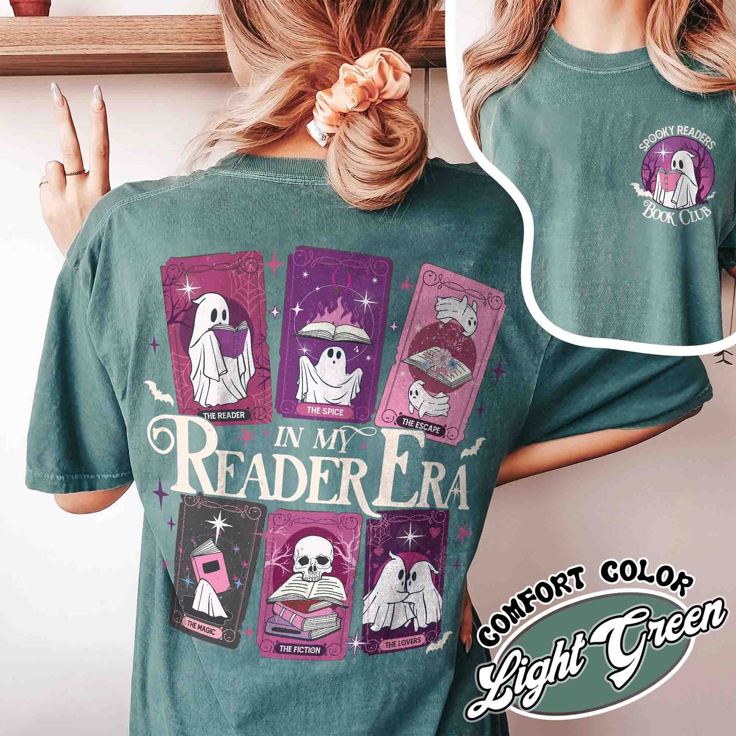 The Reader Tarot Card Comfort Colors Shirt, the Reader Tarot Card Shirt, Spooky Reader Shirt, Spooky Readers Book Clubs Halloween, Tarot Lover