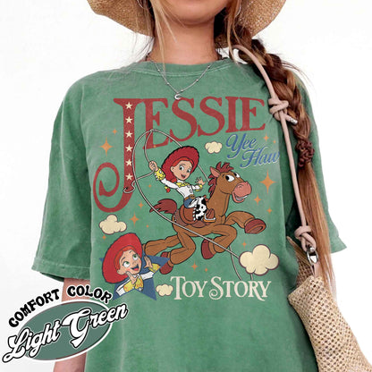 Woodie Jessie Characters Comfort Color Shirt, Theme Park Trip Shirt, Family Shirt, Custom Couple Group Shirt, Matching Tshirt