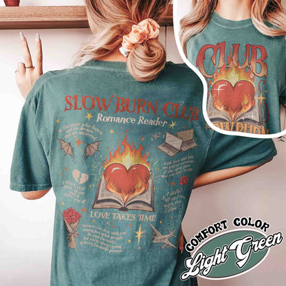 Slow Burn Shirt, Slow Burn Romance, Slow Burn Book Club Shirt, Slow Burn Book Club, Romance Reader Book Club Shirt, Romance Readers Bookclub