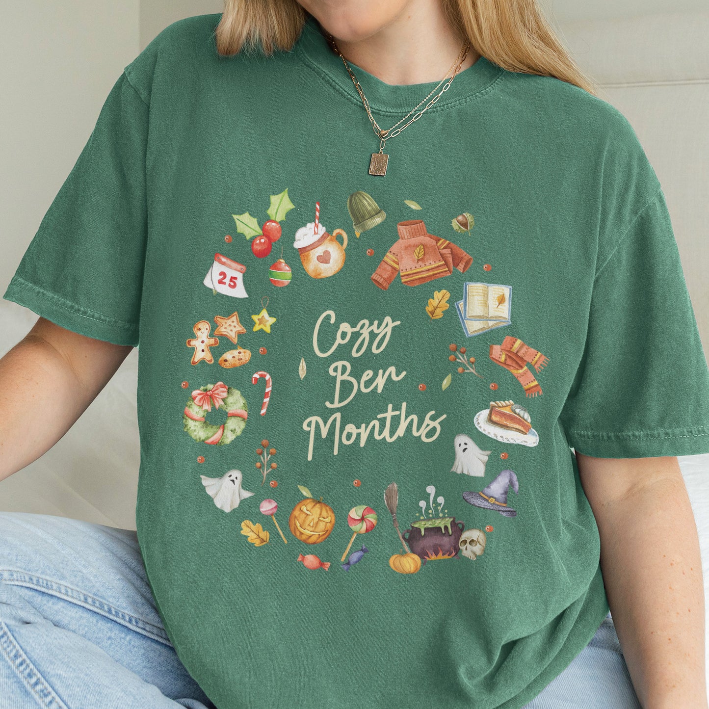 Cozy Ber Months Shirt, Fall Winter Seasonal Tee, Autumn Halloween Thanksgiving Christmas Top Tshirt