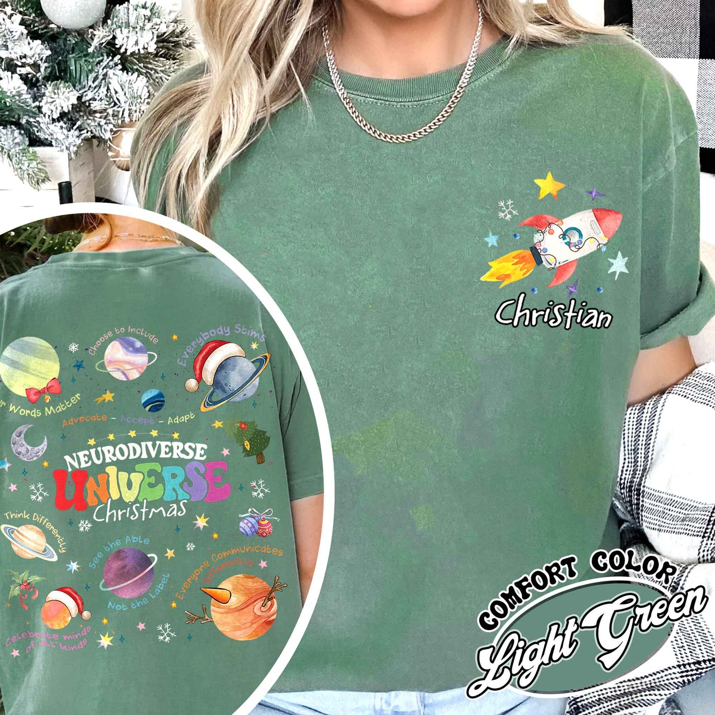 Neurodiverse Universe Christmas Shirt, Just Let Me Stim Shirt, T, Autism Awareness Shirt, Sped Teacher Shirt, Space Neurodiversity Shirt