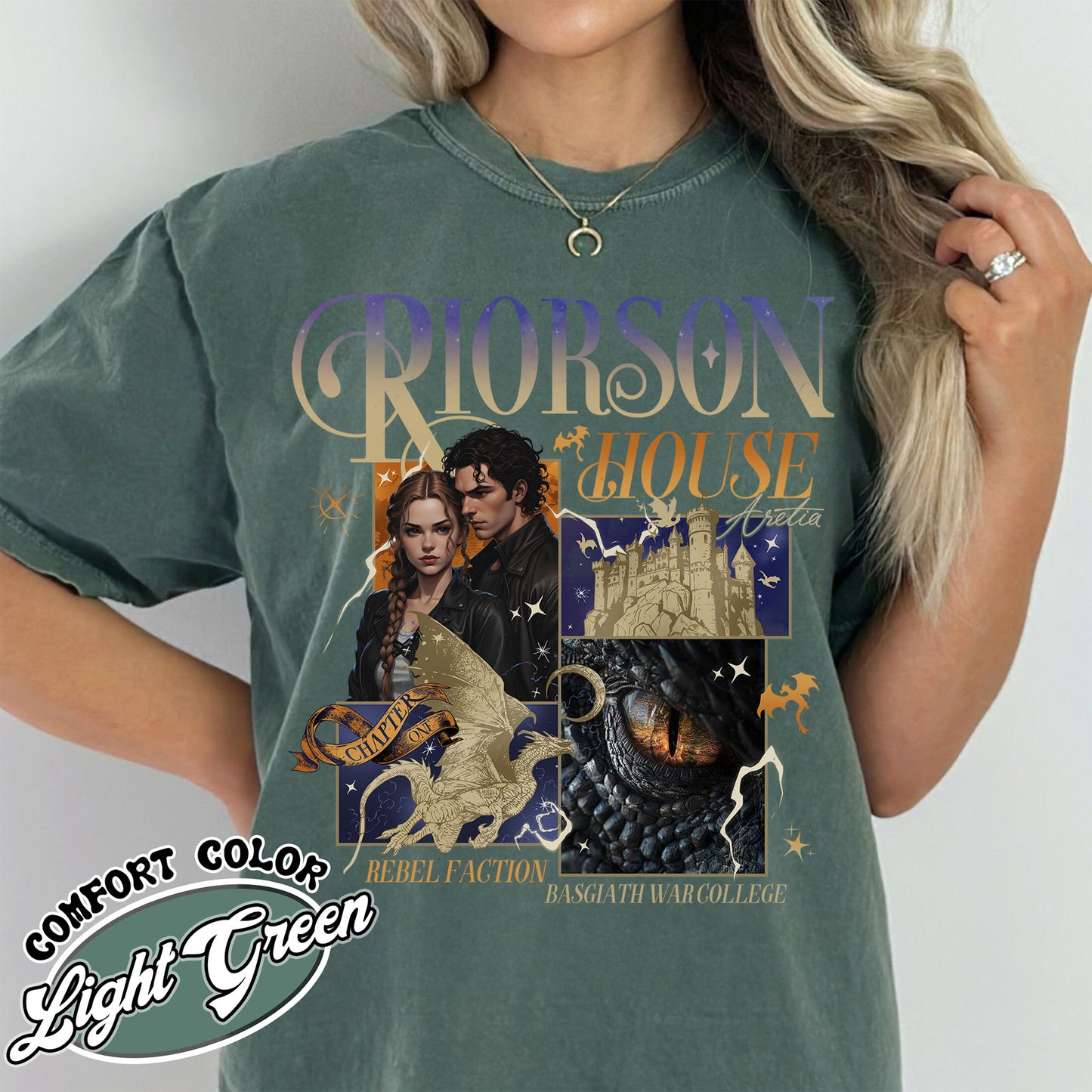 Xaden Riorson House Comfort Color Shirt, Fourth Wing Merch, Iron Flame Shirt, Rebecca Yarros, Fourth Wing Shirt, Book Tok Merch, Book Lover Gift