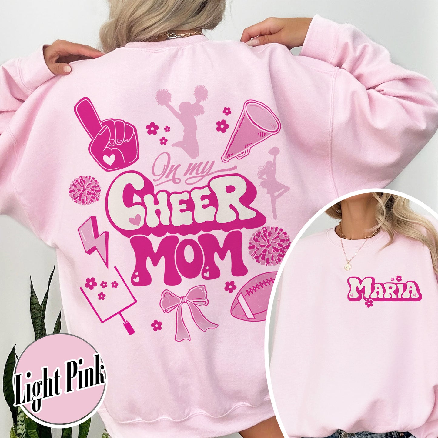 Football Mom Sweatshirt, In My Cheer Mom Era Sweatshirt, Custom Cheer Mom Summit Sweatshirt