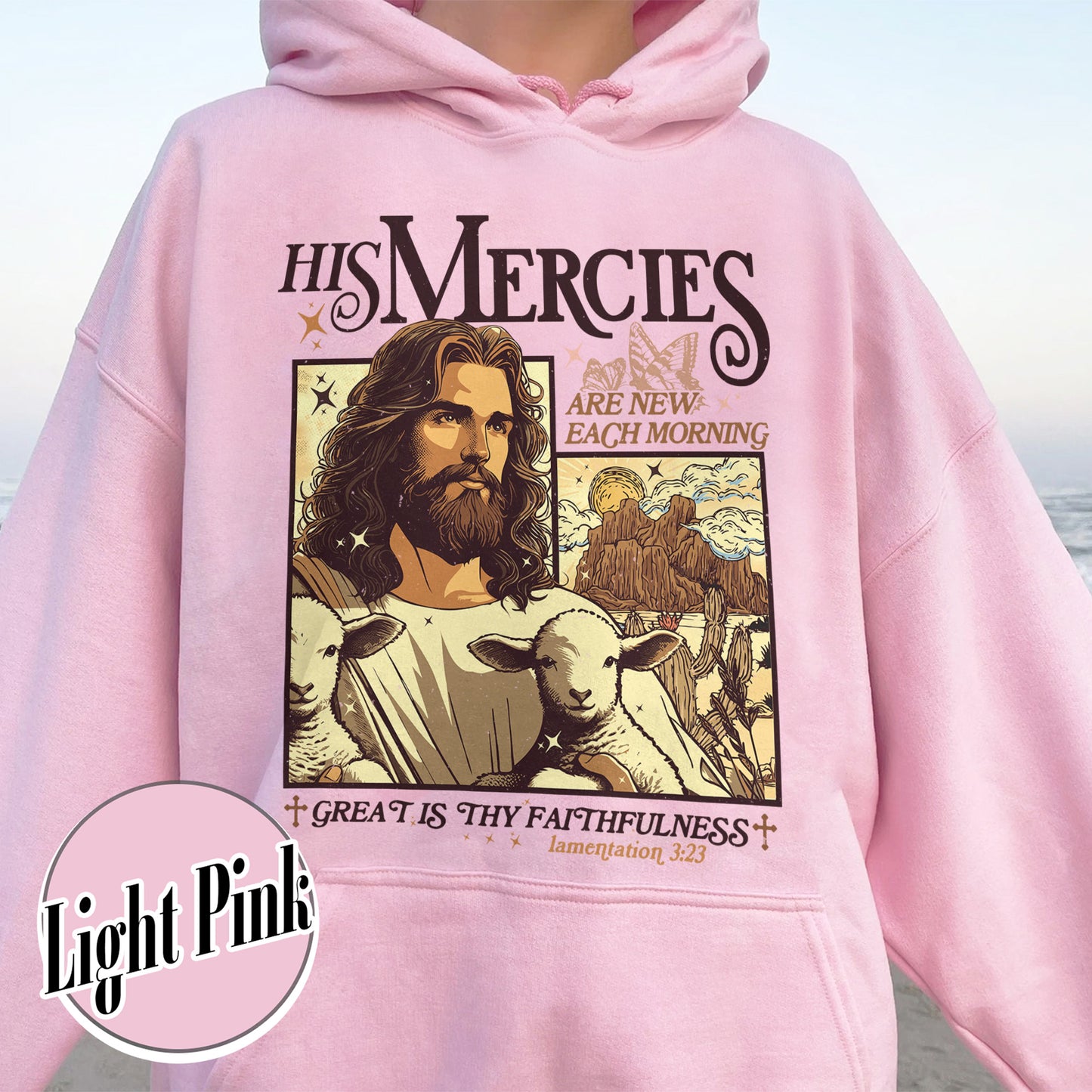 Christian Hoodie, Bible Verse Hoodie, His Mercies Are New Each Morning Hoodie